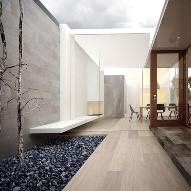 Exterior Amazonia Blanco, Caf&eacute; y Gris