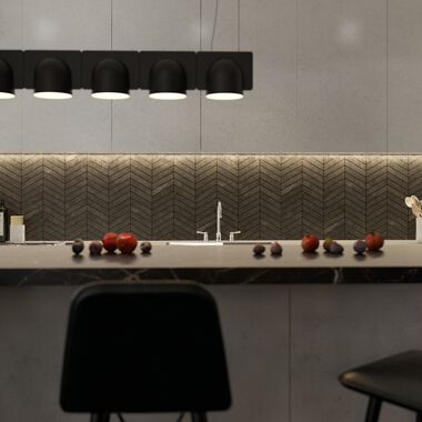 Cocina Acadia Gris