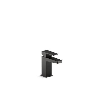 Llave Monomando Baja Para Lavabo Honesty Negra