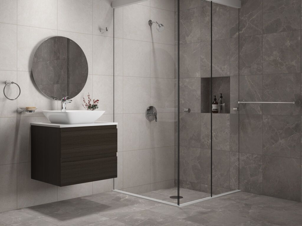Ba&ntilde;o Trastevere Blanco con Gris,,hi-res