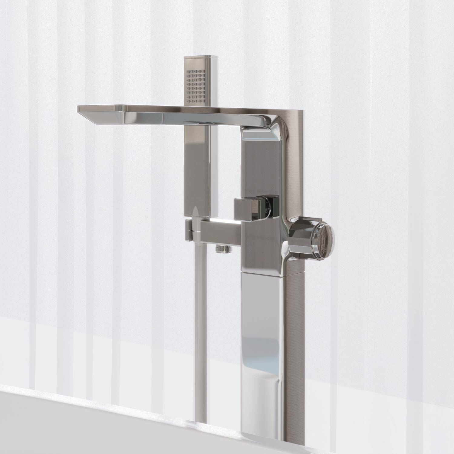 Llave para tina l&iacute;nea Meissen freestanding en cromo pulido,,hi-res image number null