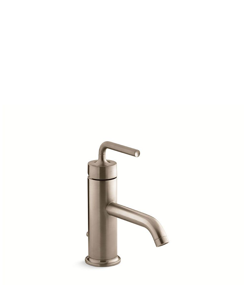 Llave Monomando Baja L&iacute;nea Purist En Bronce,,hi-res image number null