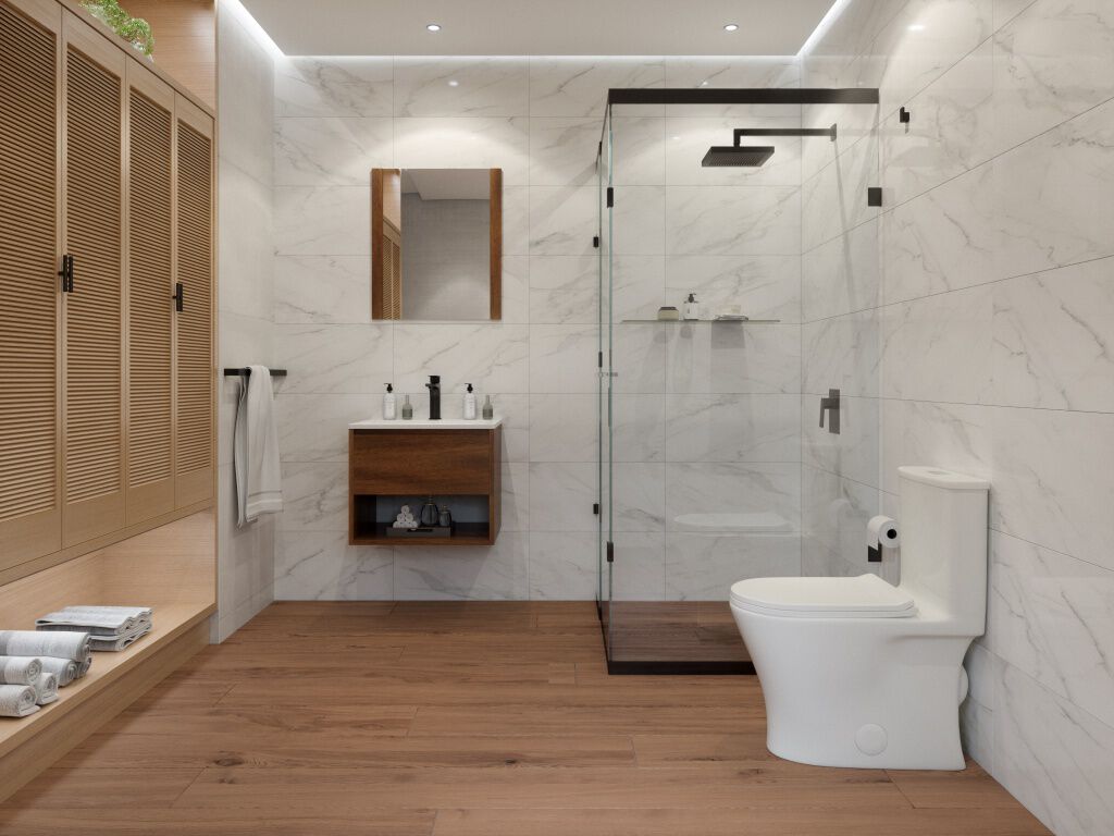 Conjunto De Regadera L&iacute;nea Dessau En Negro Mate,,hi-res image number null