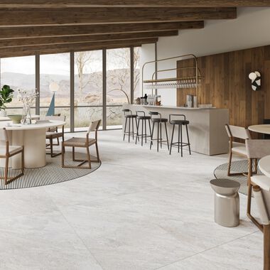 Uso Comercial Quartz Stone Blanco con Caf&eacute;