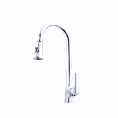 Llave monomando para cocina l&iacute;nea Berna&reg; en cromo pulido