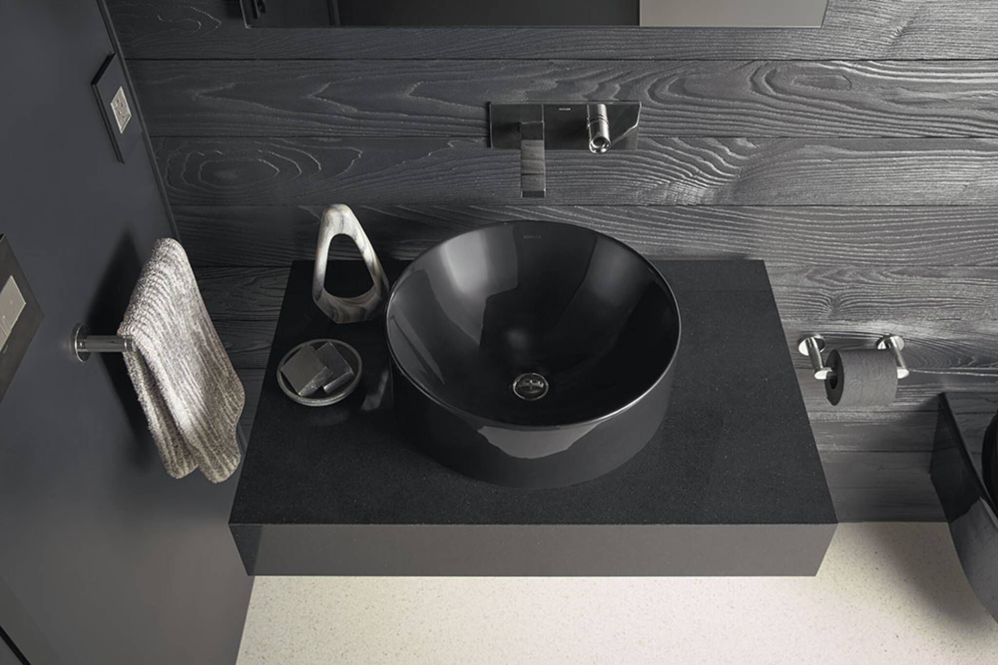 Lavabo Vessel L&iacute;nea Vox En Negro,,hi-res image number null