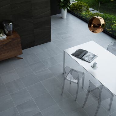 Comedor Catania Gris con Negro