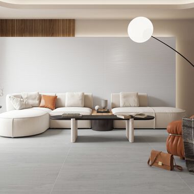 Sala Bliss Rectificado Blanco con Gris