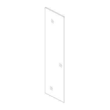 Cristal Verona Pro Lateral Izquierdo Fijo Unico