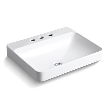 Lavabo Vessel Vox Rectangular De Tres Orificios