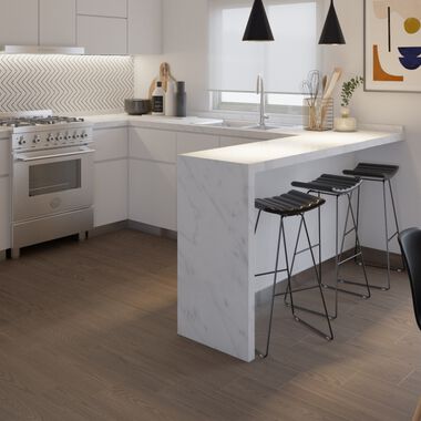 Cocina Alpino Blanco con Caf&eacute;