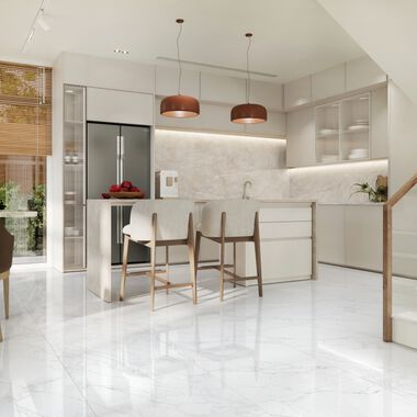 Cocina Savoy Beige con Blanco