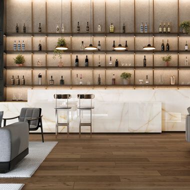 Uso Comercial Samsara Beige con Caf&eacute;