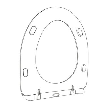 Asiento Victoria Para Sanitario Blanco