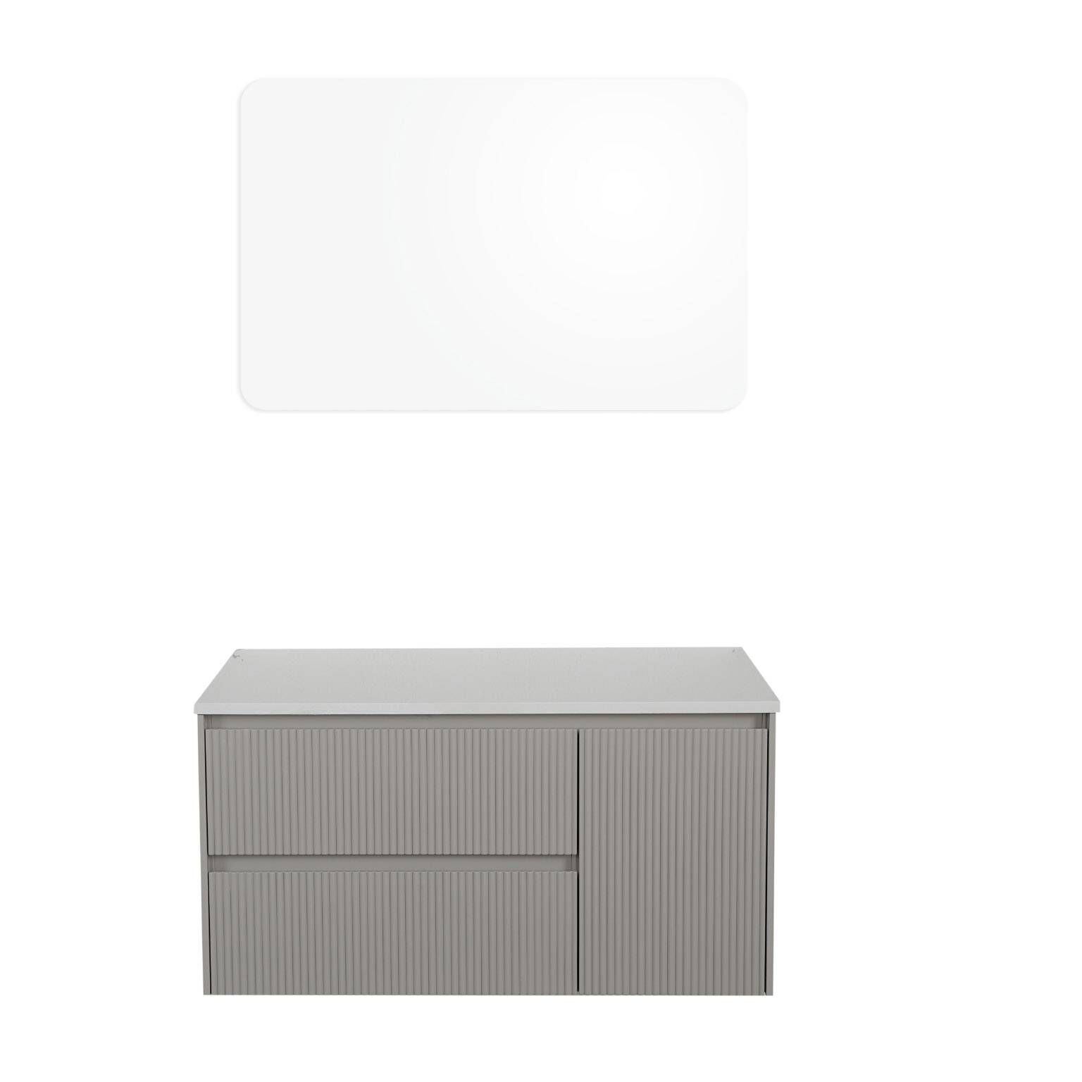 Vanity Vicenza 90 X 45 X 50 Cm Color Gris,,hi-res image number null