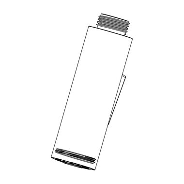Cabezal Essen Round Para Llave Retractil Dorado Satinado