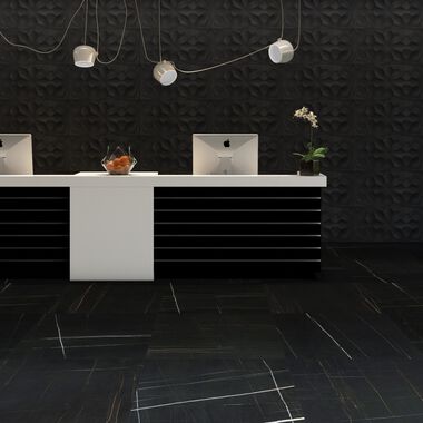 Uso Comercial 3D Wall Negro