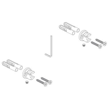 Kit De Instalacion Essen Para Accesorios Dobles Unico