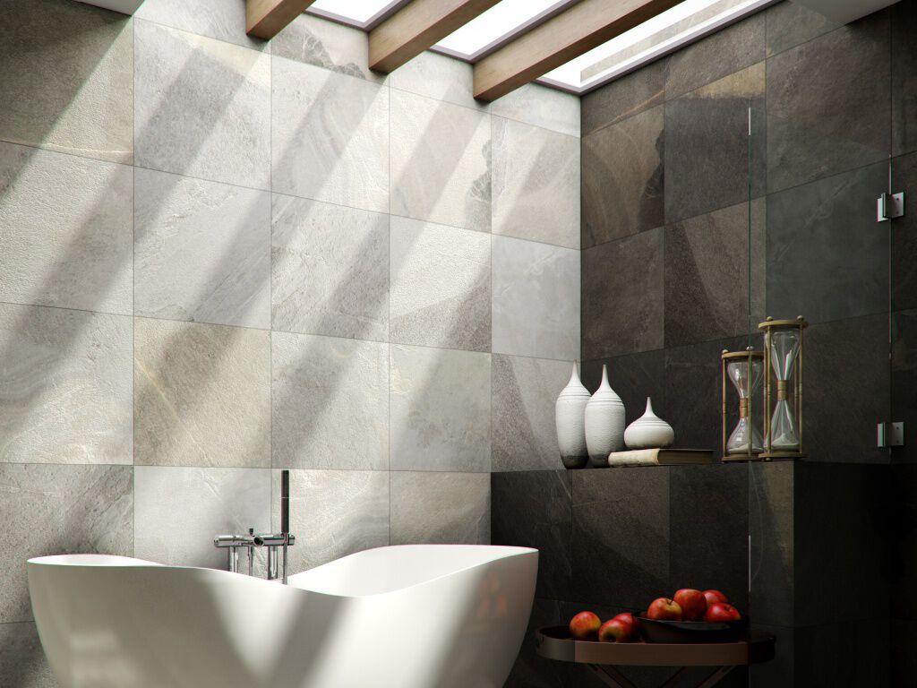Ba&ntilde;o Strata Gris con Negro,,hi-res