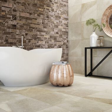 Ba&ntilde;o Muretto Beige con Caf&eacute;