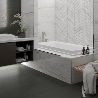 Ba&ntilde;o Infinity Collection Blanco con Gris