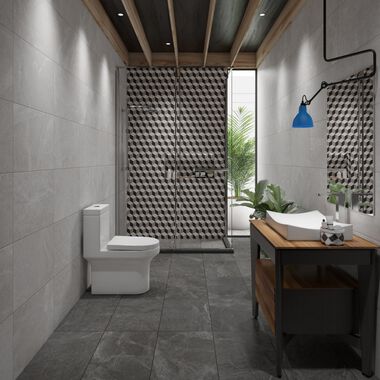 Ba&ntilde;o Epoca Gris con Negro