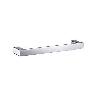Toallero Sencillo 30 Cm L&iacute;nea Essen Square En Cromo Pulido