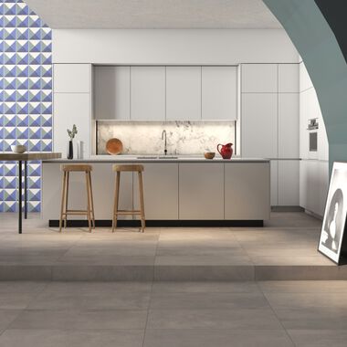 Cocina Form Azul con Gris