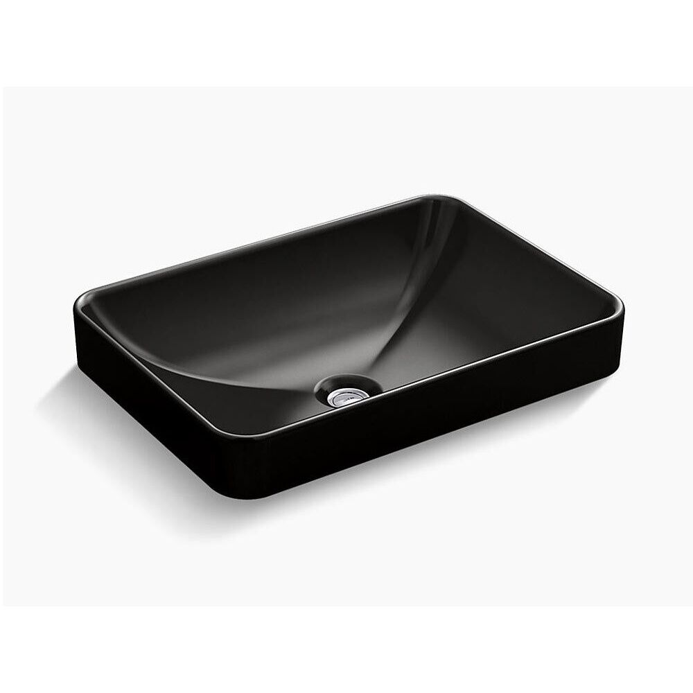 Lavabo Vessel Vox Rectangular En Negro,,hi-res image number null