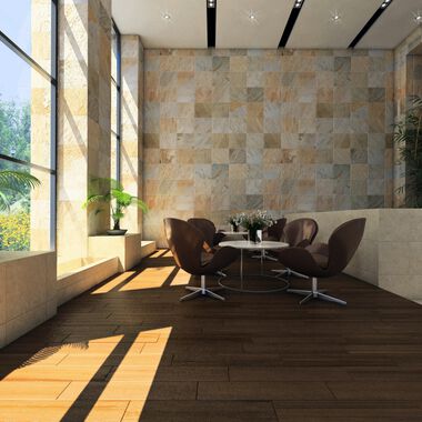 &Aacute;rea Com&uacute;n Slate Supremo Beige con Caf&eacute;