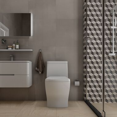 Ba&ntilde;o Cityline Beige con Negro