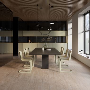 Comedor Galant Beige con Negro