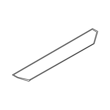 Jaladera Landau De Aluminio Para Vanity Negro