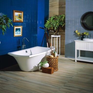 Ba&ntilde;o Dots Azul