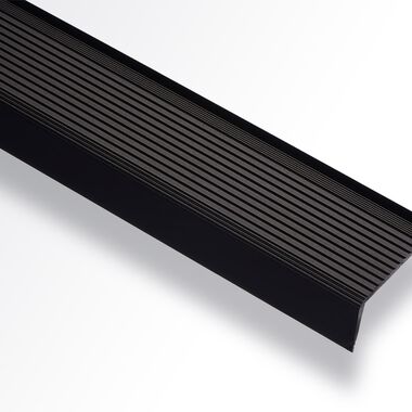 Perfil de aluminio escal&oacute;n de sobreponer negro mate 42mm