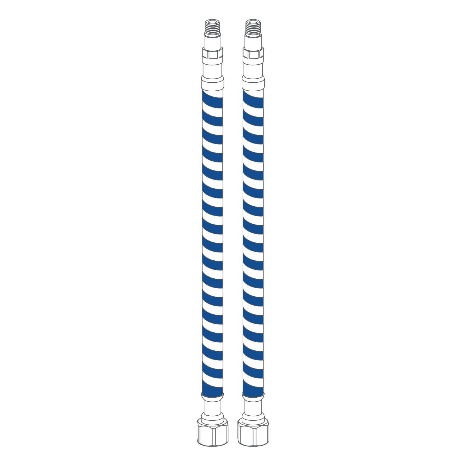 Manguera Flexible Universal Macho Hembra Fria De 50 Cm Para Llave Monomando Baja Y Duomando Unico,,hi-res