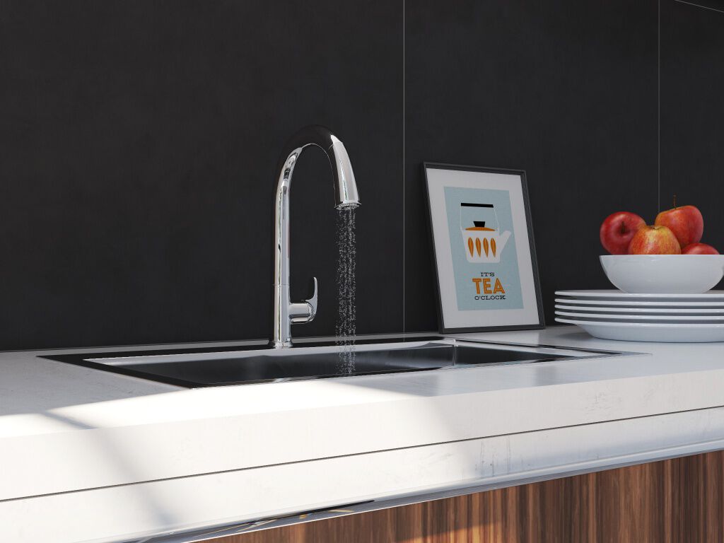 Cocina Concrete Rectificado Negro,,hi-res