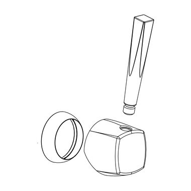 Maneral Essen Square Para Llave De Cocina Niquel Cepillado
