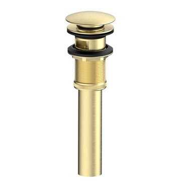 Desague Universal De Pop-Up Para Lavabo Dorado Satinado