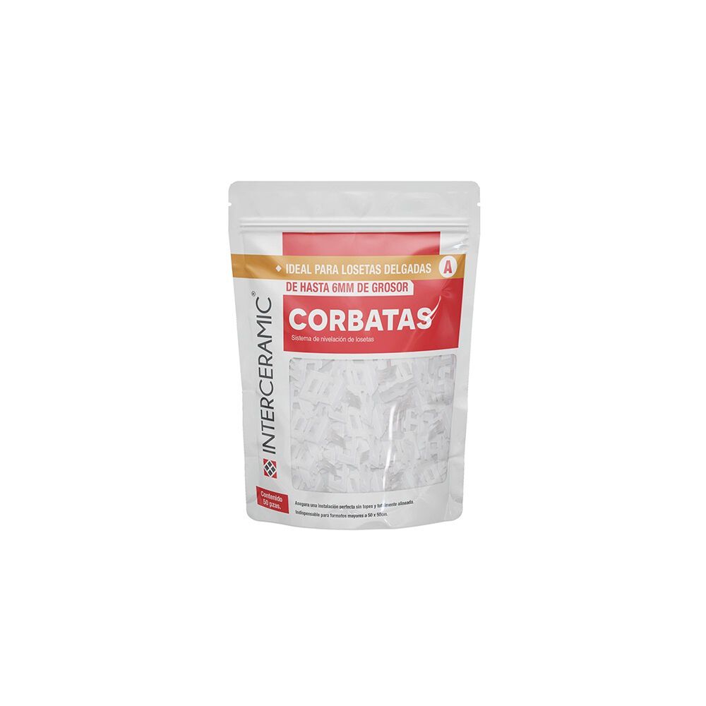 Corbata Autonivelador para Slabs 1mm 50pzas,,hi-res image number null