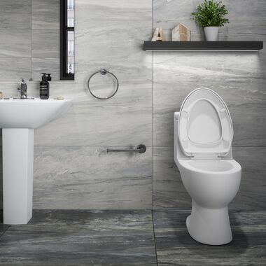 Ba&ntilde;o Avalon Azul, Gris y Negro