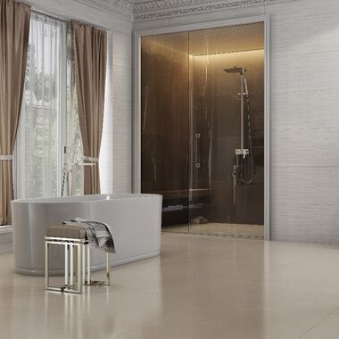 Ba&ntilde;o Emboss Beige con Blanco