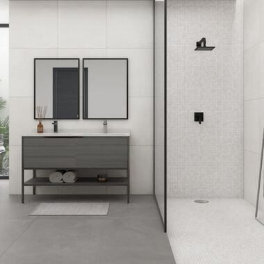 Ba&ntilde;o Valparaiso Beige, Blanco y Gris