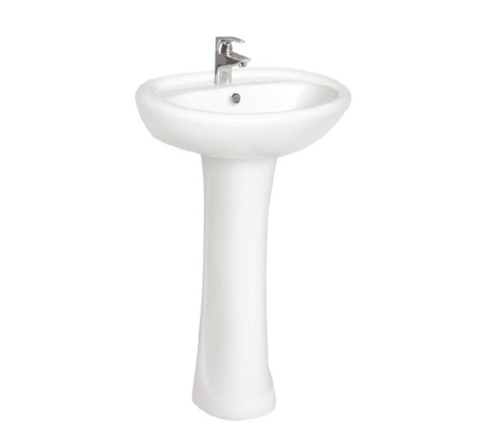 Lavabo alicanto de pedestal monomando blanco,,hi-res image number null