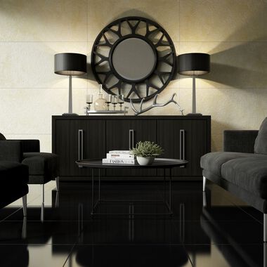 Sala Absolute Beige con Negro