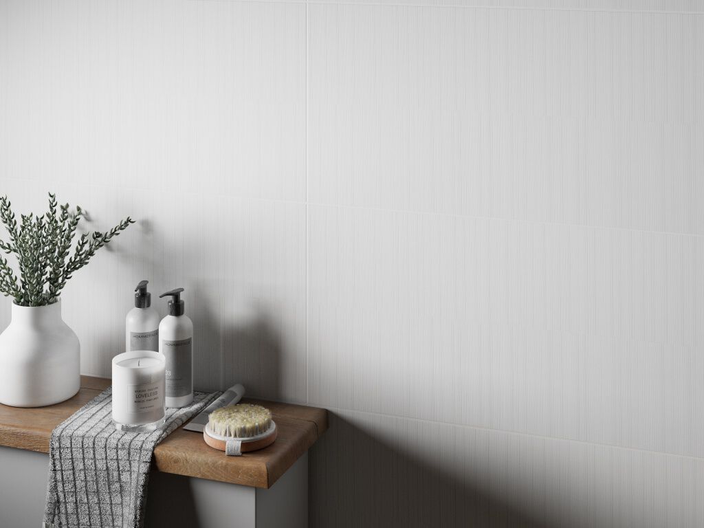 Ba&ntilde;o 3D Wall Blanco,,hi-res image number null