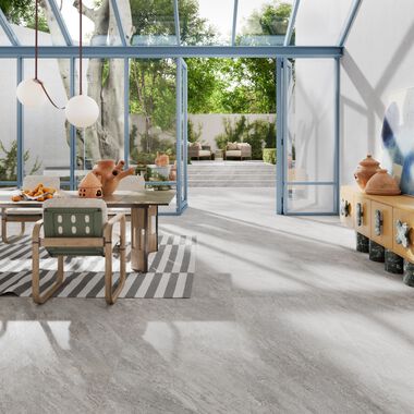 Exterior Quartz Stone Beige con Gris