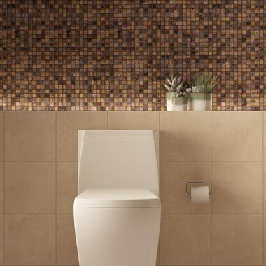 Ba&ntilde;o Pietra Cristal Beige con Caf&eacute;