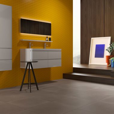 Ba&ntilde;o 3D Wall Amarillo