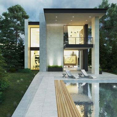 Exterior Dover Beige con Gris